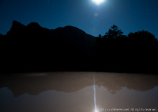 Red Rocks Moon Reflections