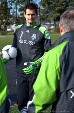 New keeper Michael Gspurning is one tall man